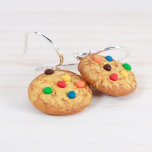 Boucles d'oreilles cookies multicolores