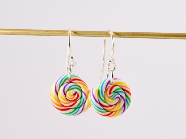 Boucles d'oreilles sucettes multicolores