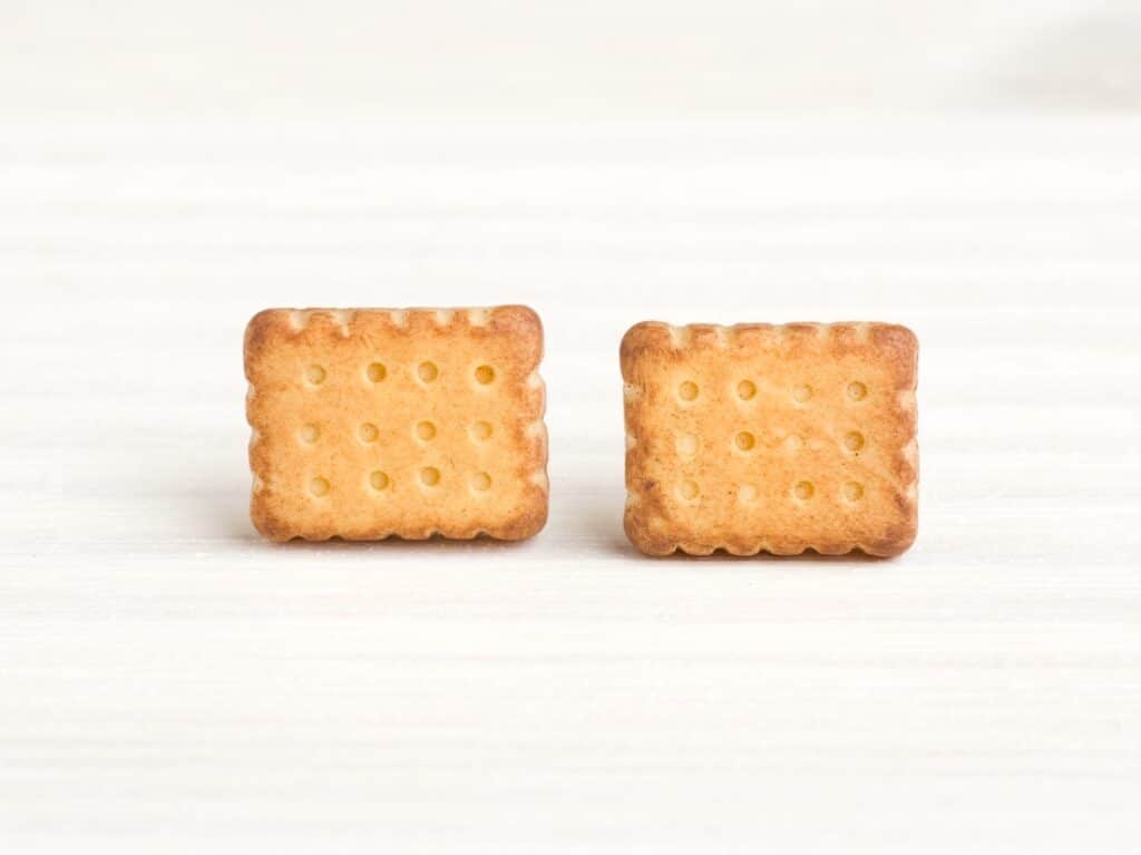 Boucles d'oreilles puces biscuits petit beurre