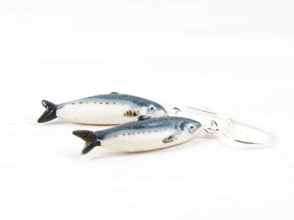Boucles d'oreilles poissons sardines